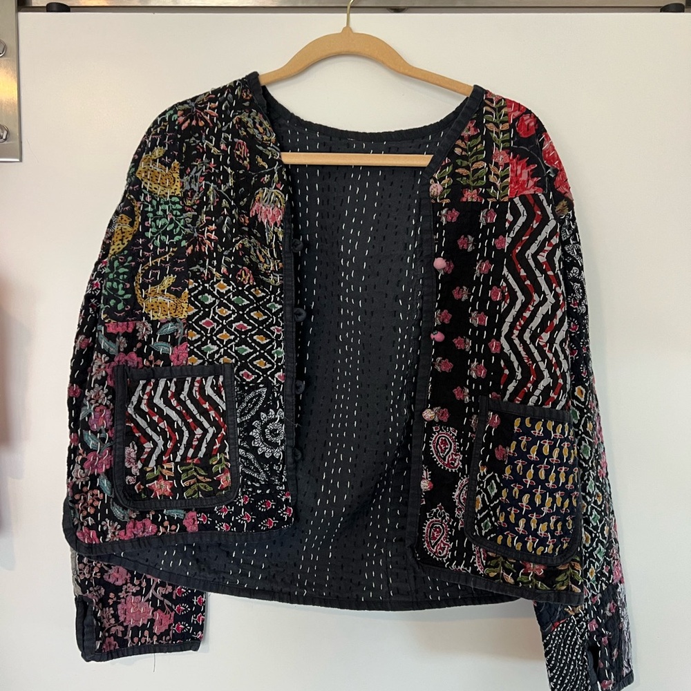 Multicolor Embroidered Women's Jacket